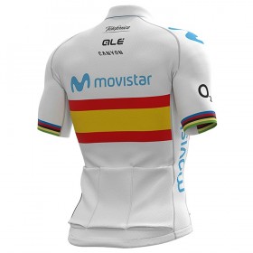 Maillot vélo 2020 Movistar Team Championnats d'Espagne N001